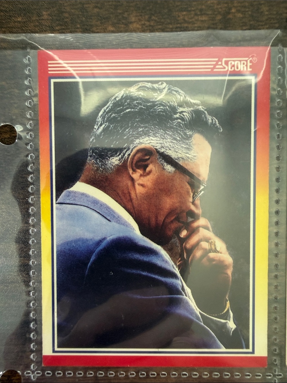 Vince Lombardi the legend score football card 603